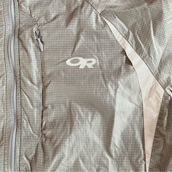 Outdoor Research Gray Packable Running Jacket Rain Wind Reflector (Size S) - Picture 3 of 16